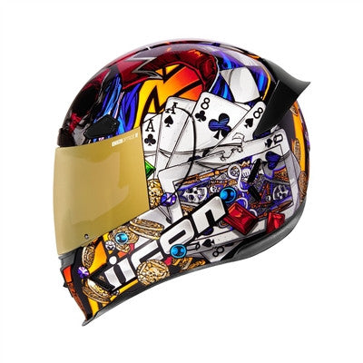Icon Airframe Pro LuckyLid3 Full Face Helmet - Gold