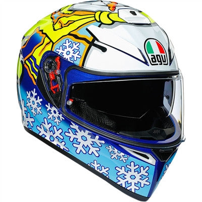 AGV Winter Test 2016 K-3 SV Full Face Helmet - Blue/White/Yellow