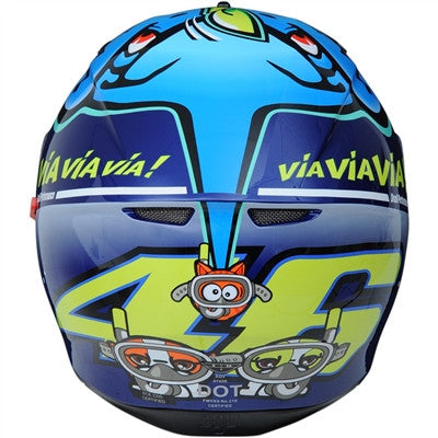 AGV Misano 2015 K-3 SV Full Face Helmet - Blue/Yellow