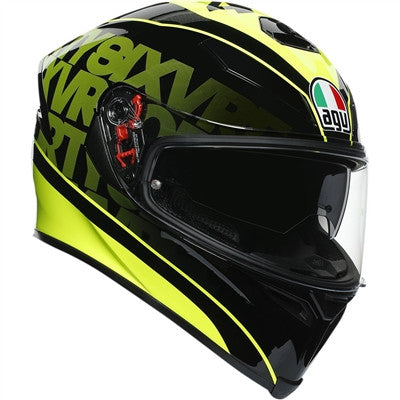 AGV K5 Fast 46 Full Face Helmet - Black/Yellow