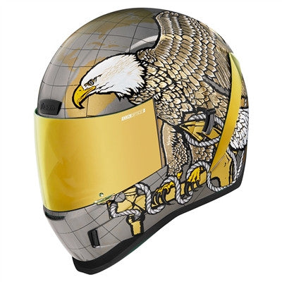 Icon Airform Full Face Helmet - Semper Fi Gold