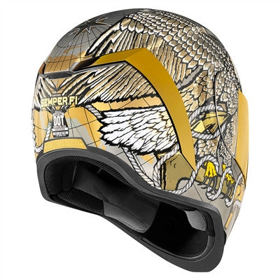 Icon Airform Full Face Helmet - Semper Fi Gold