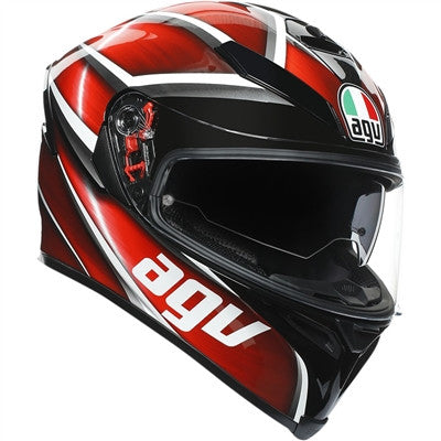 AGV K5 S Tempest Full Face Helmet - Black/Red