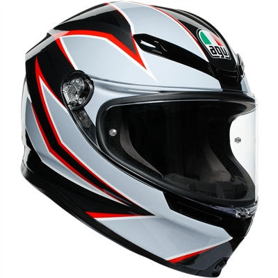 AGV K6 Flash Full Face Helmet - Black/Grey/Red