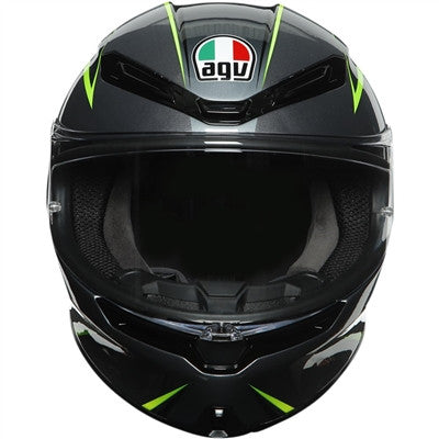 AGV K6 Flash Full Face Helmet - Grey/Black/Lime