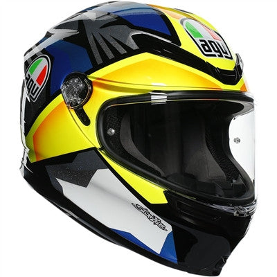 AGV K6 Joan Full Face Helmet - Black/Blue/Yellow