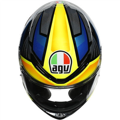AGV K6 Joan Full Face Helmet - Black/Blue/Yellow