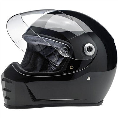 Biltwell Lane Splitter Full Face Helmet - Gloss Black