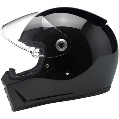Biltwell Lane Splitter Full Face Helmet - Gloss Black