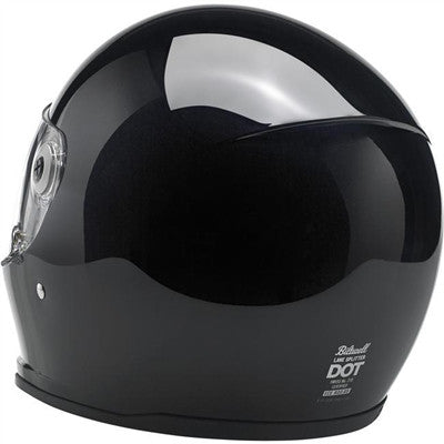 Biltwell Lane Splitter Full Face Helmet - Gloss Black