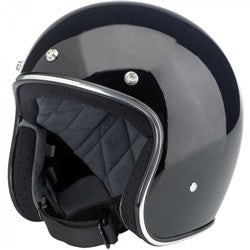 Biltwell 2017 Bonanza Open Face Helmet - Gloss Black