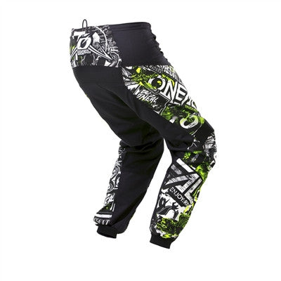Oneal 2022 Youth Element Attack Pants - Black/Hi-Viz