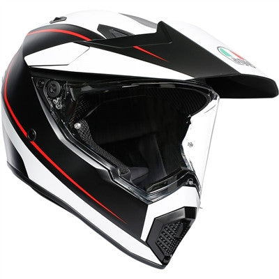 AGV Matte AX-9 Dual Sport Helmet - Matte Black/White/Red