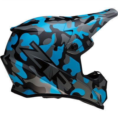 Z1R Rise Camo Offroad Helmet - Blue