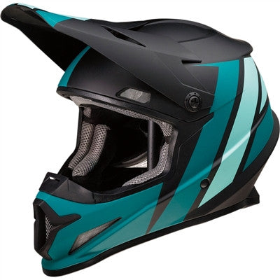 Z1R Rise Evac Offroad Helmet - Matte Black/Teal