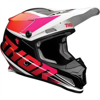 Thor 2023 Sector Fader Offroad Helmet - Orange/Magenta