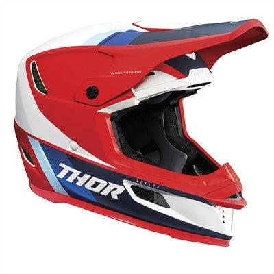 Thor 2022 Reflex Apex Offroad Helmet - Red/White/Blue