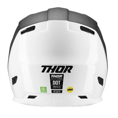 Thor 2023 Reflex Polar Carbon Offroad Helmet - Carbon/White