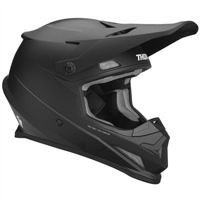 Thor 2022 Youth Sector Offroad Helmet - Black