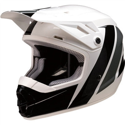 Z1R Youth Rise Evac Offroad Helmet - Black/White/Grey