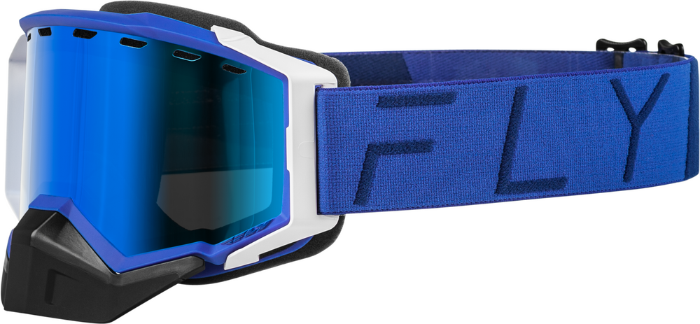 FLY RACING - FLB-24ZP8 - ZONE PRO SNOW GOGGLE BLUE W/ BLUE MIR/PLRZD SMOKE LENS