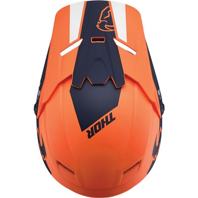 Thor Youth Sector Split Replacement Visor - Orange/Navy