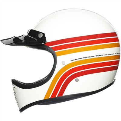 AGV X101 Darkar 87 Offroad Helmet - White/Orange