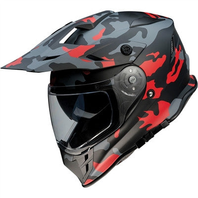 Z1R Range Camo Dual Sport Helmet - Red