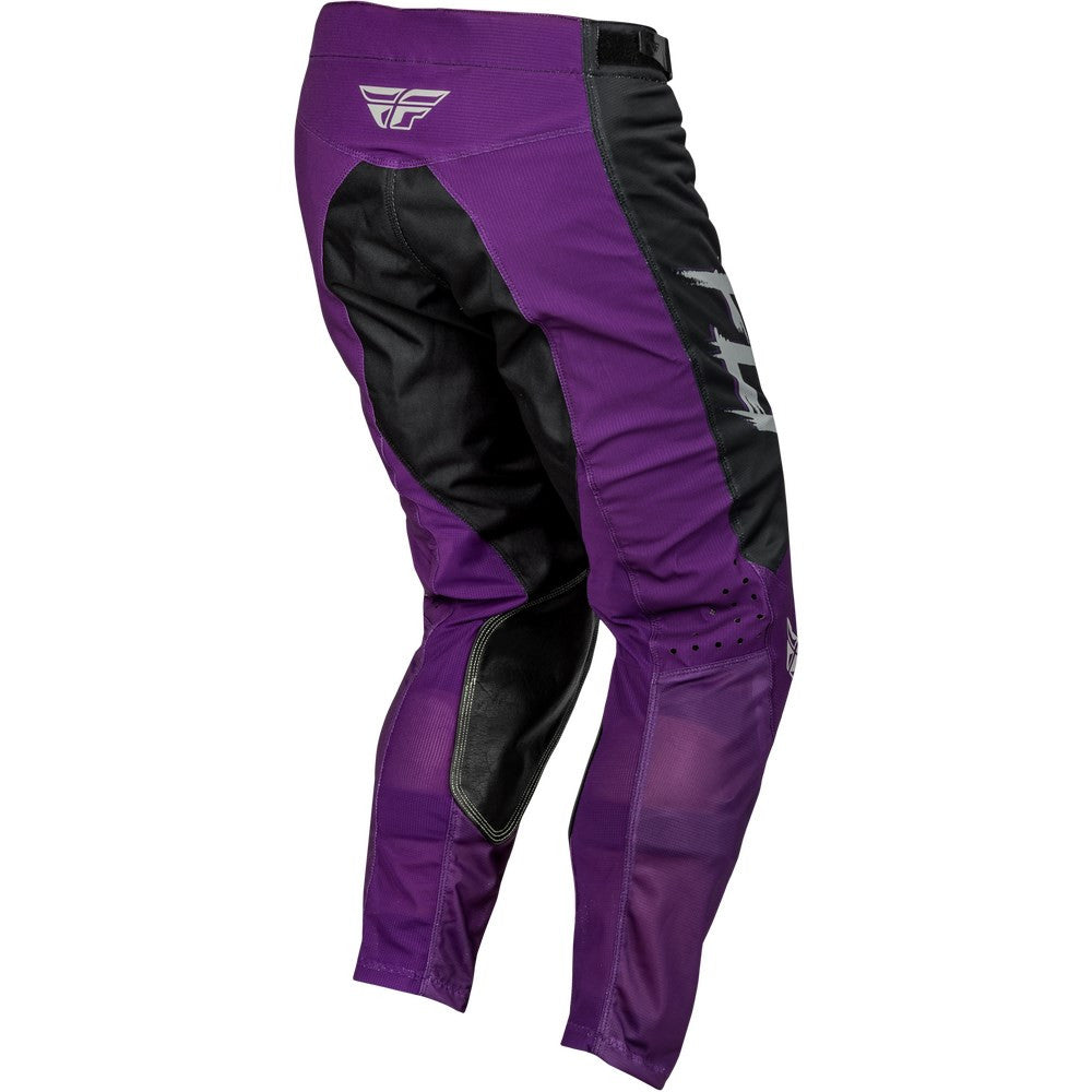FLY Racing 2024 Kinetic Mesh Rave Jersey Pant Combo - Black/Purple/Silver