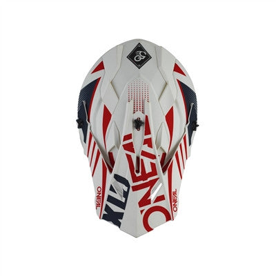 Oneal 2022 Spare Visor 2 Series Helmet - Spyde White/Blue/Red