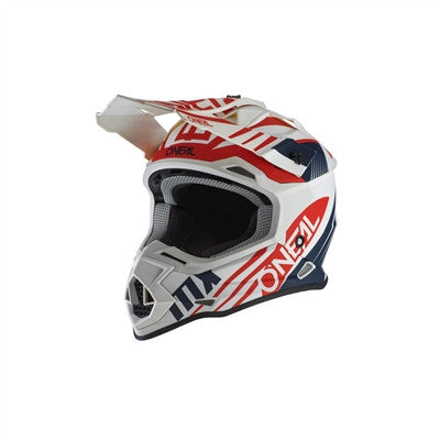 Oneal 2022 2 Series Helmet - Spyde White/Blue/Red