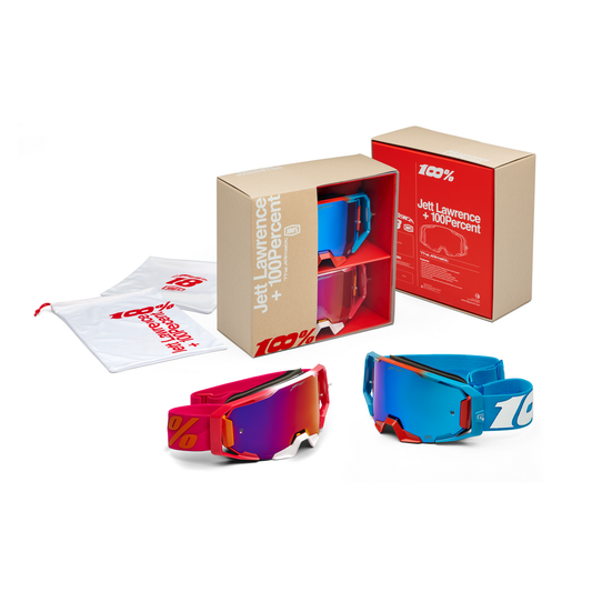 100%  Armatic Goggles Limited Edition Jett Lawrence 2-Pack