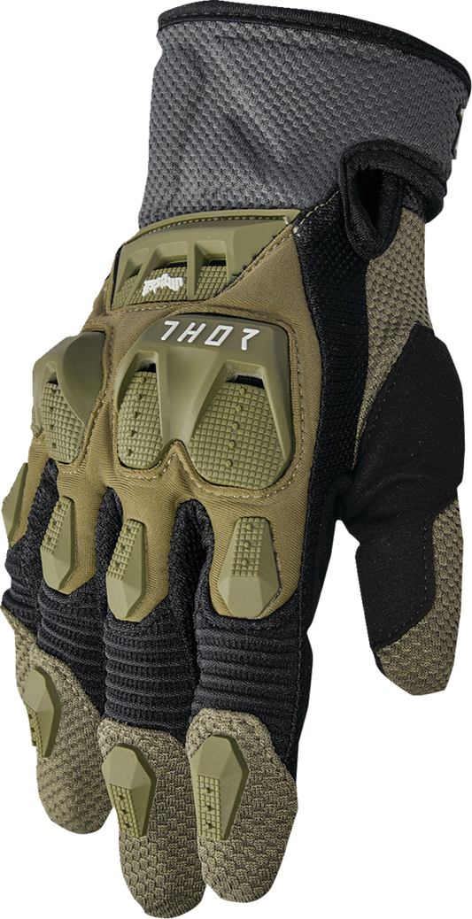 Thor 2025 Terrain Gloves Army/Charcoal