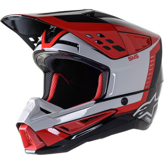 Alpinestars SM5 Beam Offroad Helmet Black/Gray/Red
