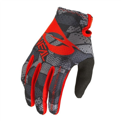 Oneal 2022 Matrix Camo Gloves - Black/Red