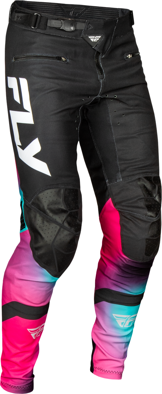 FLY Racing 2025 Youth Rayce Bicycle Pant Fuschia/Black/Teal