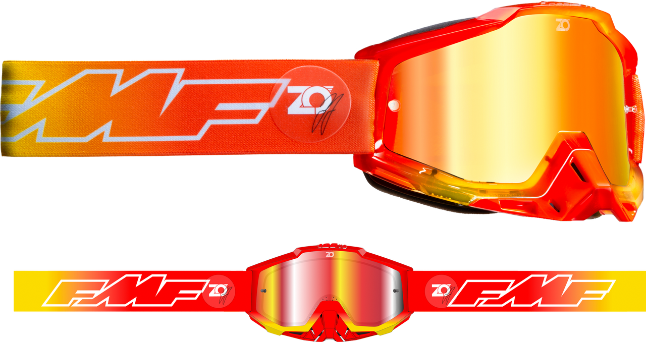FMF Powerbomb Zach Osborne Signature Goggle - Mirror Red Lens