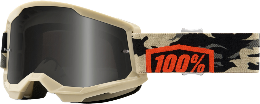 100% - 50030-00003 - STRATA 2 SAND GOGGLE KOMBAT SMOKE LENS