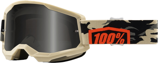 100% - 50030-00003 - STRATA 2 SAND GOGGLE KOMBAT SMOKE LENS