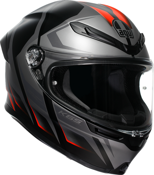 AGV K6 S Full Face Helmet Karve Matte Black/Gray/Red