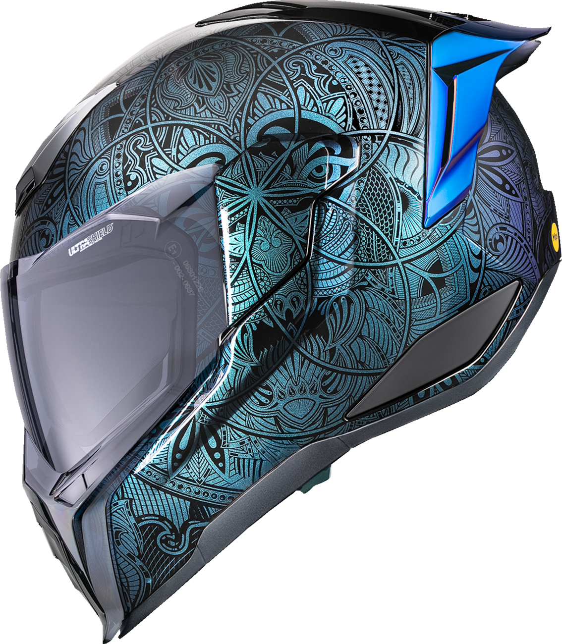 ICON Ultraflite Full Face Helmet Opal Mandala MIPS Blue