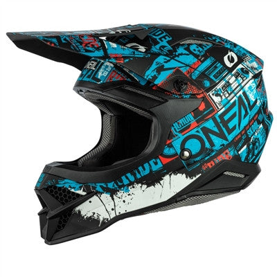 Oneal 2021 3 Series Ride Offroad Helmet - Black/Blue