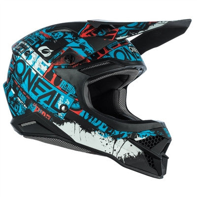Oneal 2021 3 Series Ride Offroad Helmet - Black/Blue