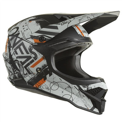 Oneal 2022 3 Series Scarz Helmet - Black/Grey/Orange