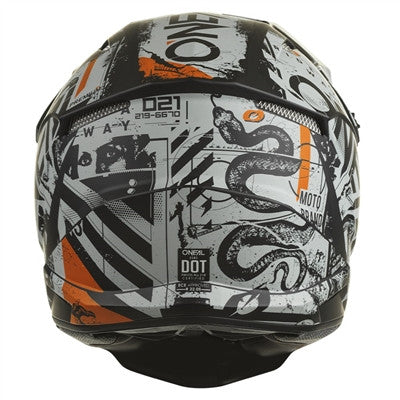 Oneal 2022 3 Series Scarz Helmet - Black/Grey/Orange