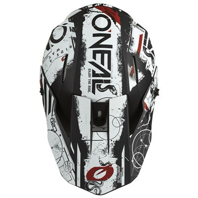 Oneal 2022 3 Series Scarz Visor - Black/White/Red