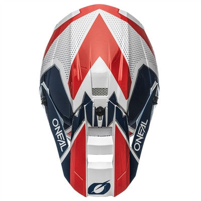 Oneal 2021 5 Series Sleek Offroad Helmet - White/Blue/Red