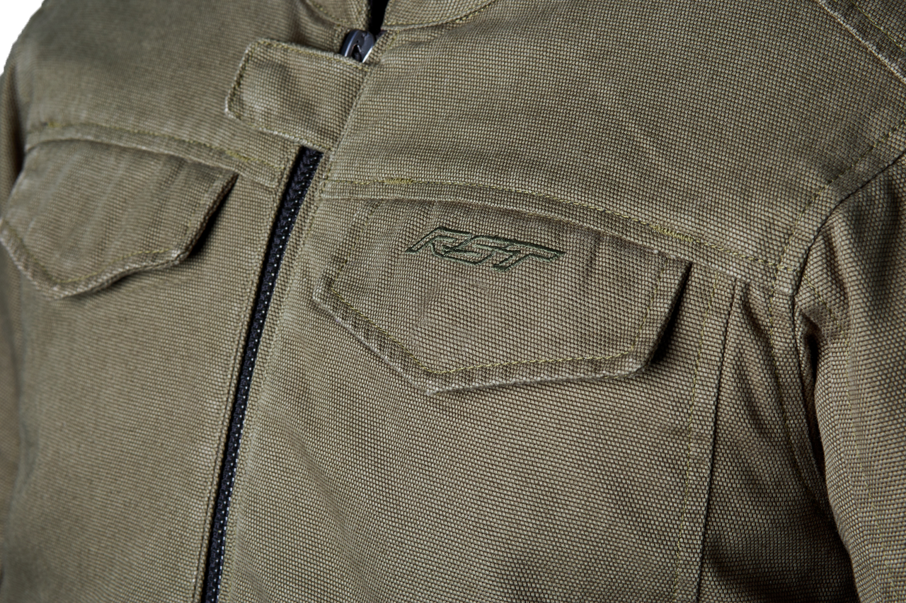 RST IOM TT Crosby 2 CE Jacket Olive