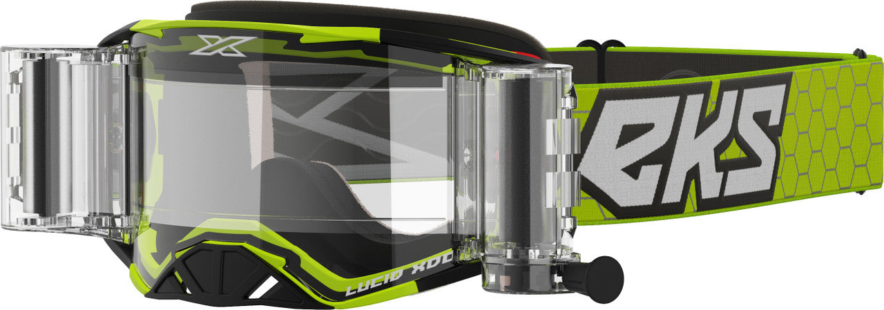 EKS BRAND - 067-11135 - LUCID GOGGLE RACE PACK YELLOW ZIP OFF CLEAR