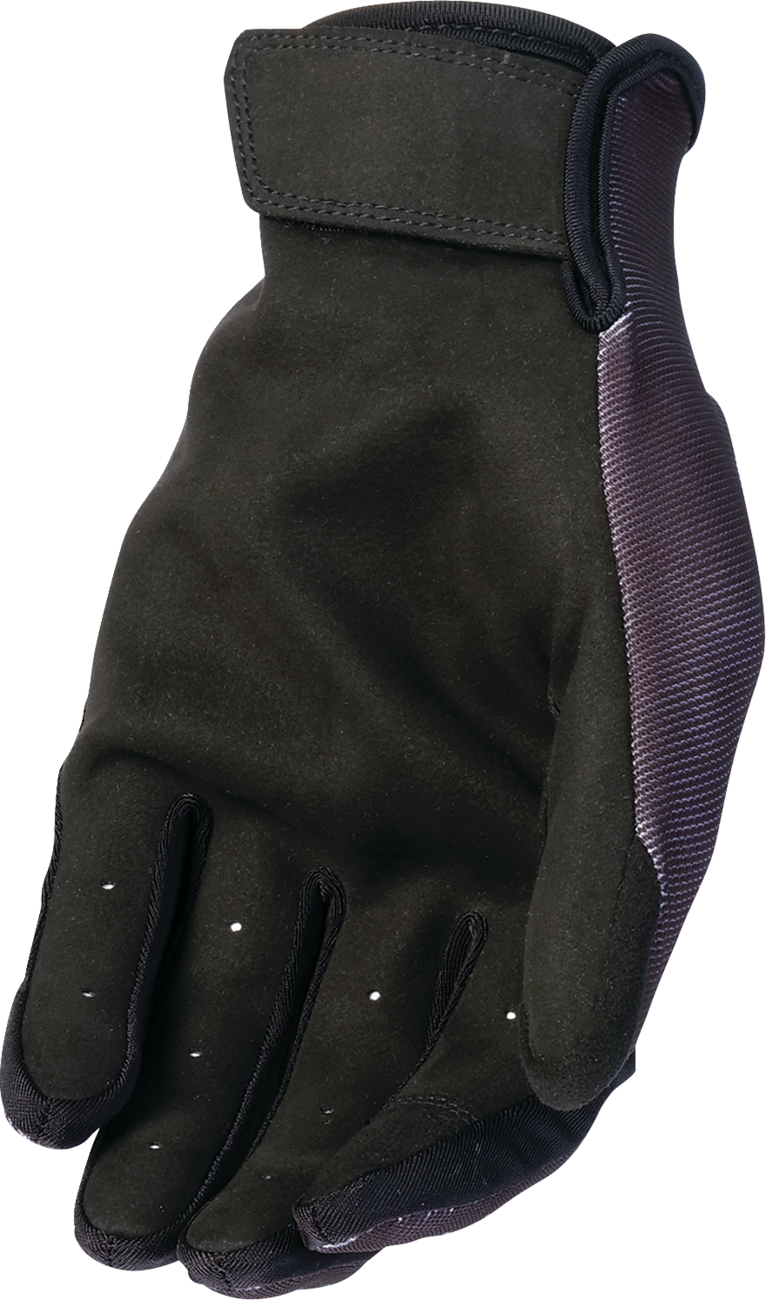 Z1R Womens Reflective Bone Gloves Black